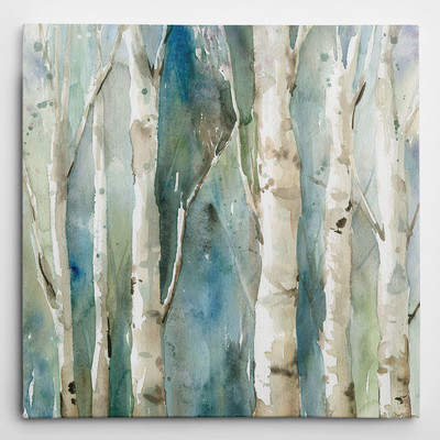 Buy Wayfair 'River Birch I' by Carol Robinson Painting Print on Wrapped Canvas!