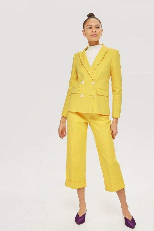 Cropped suit trousers