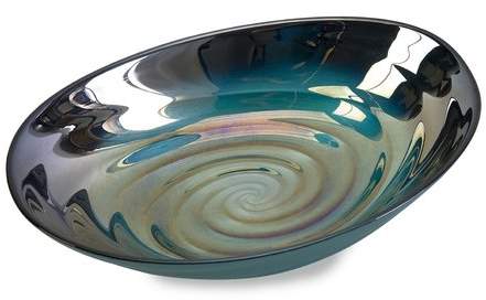Mercury Row Cotto Swirl Glass Decorative Bowl