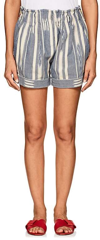 Warm Women's Day Off Folkloric-Print Cotton Shorts