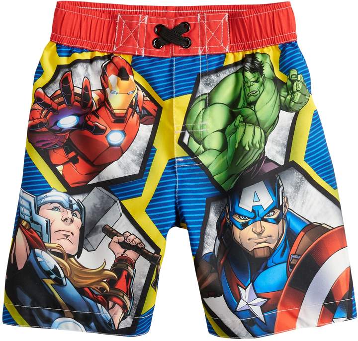 Buy Toddler Boy Marvel Avengers Swim Trunks!