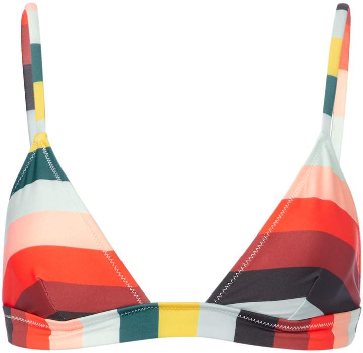 Morgan Paradise Stripe Triangle Bikini Top