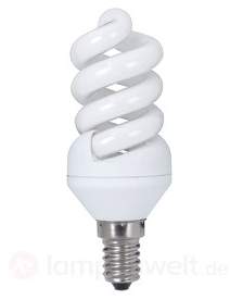 E14 Energiesparlampe Spirale, 5 W / 9 W