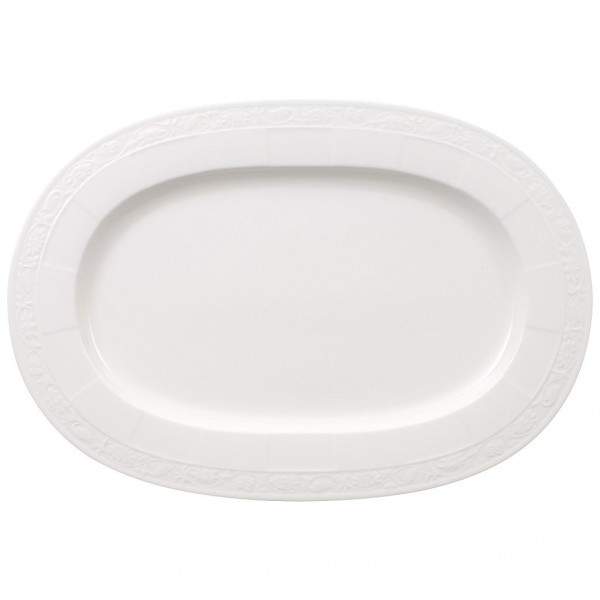 White Pearl Platte oval