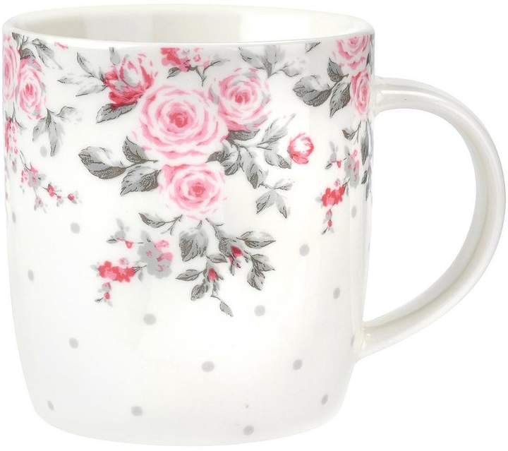 Catherine Lansfield By Portmerion Canterbury Grey Spot Mugs Set Of 2