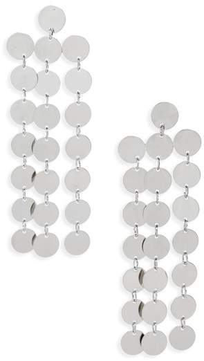 Nakamol Design Circle Chain Fringe Earrings