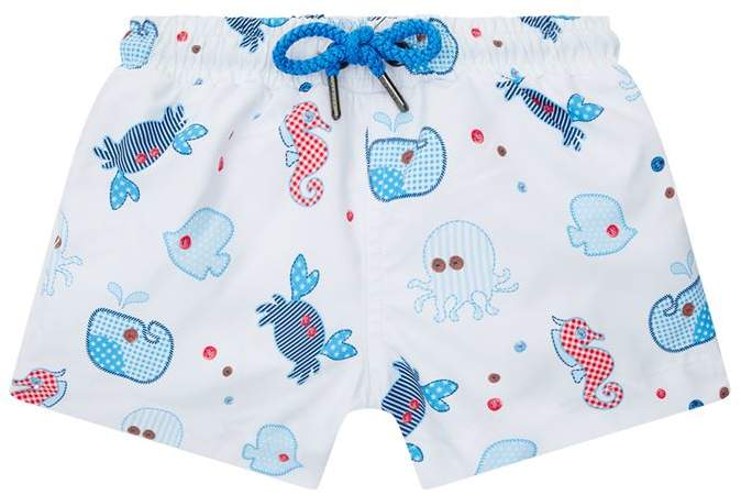 Sunuva Sea Patchwork Print Swim Shorts