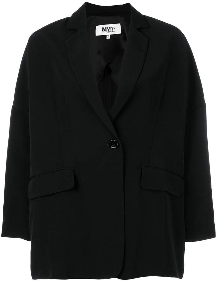 Oversized-Blazer mit kastiger Form