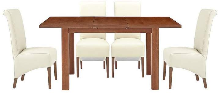 Primo 120-160 Cm Extending Dining Table + 4 Sienna Chairs