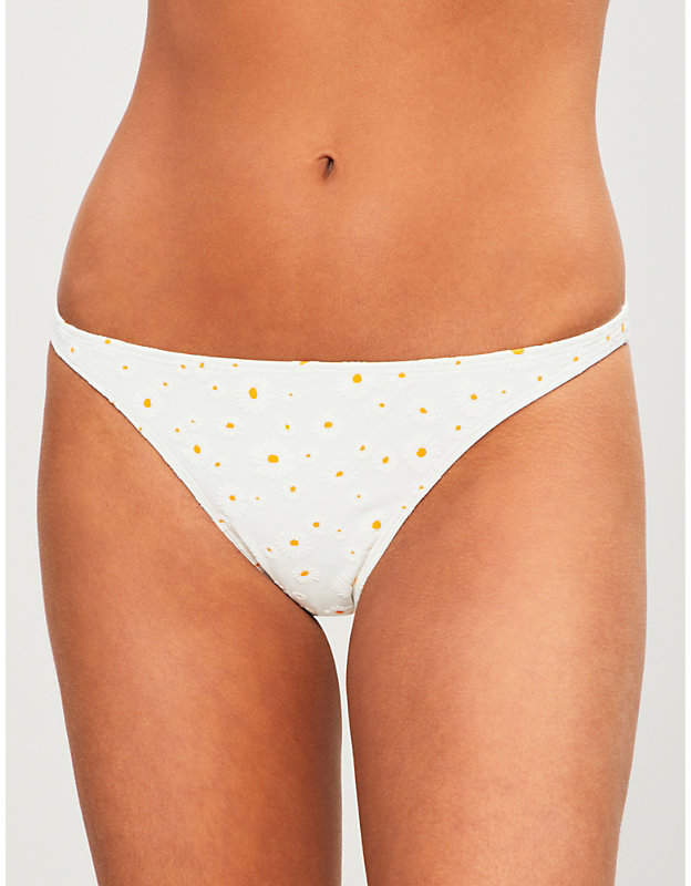 Daisy hipster-fit bikini bottoms