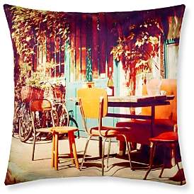 Madura Vintage Cafe Decorative Pillow Cover, 16 x 16