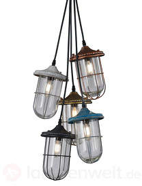 Birte - stylische Pendelleuchte 5-flg.