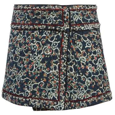 Hanon quilted cotton-blend mini skirt