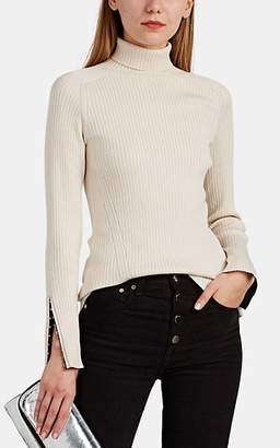 White Ribbed Turtleneck - ShopStyle