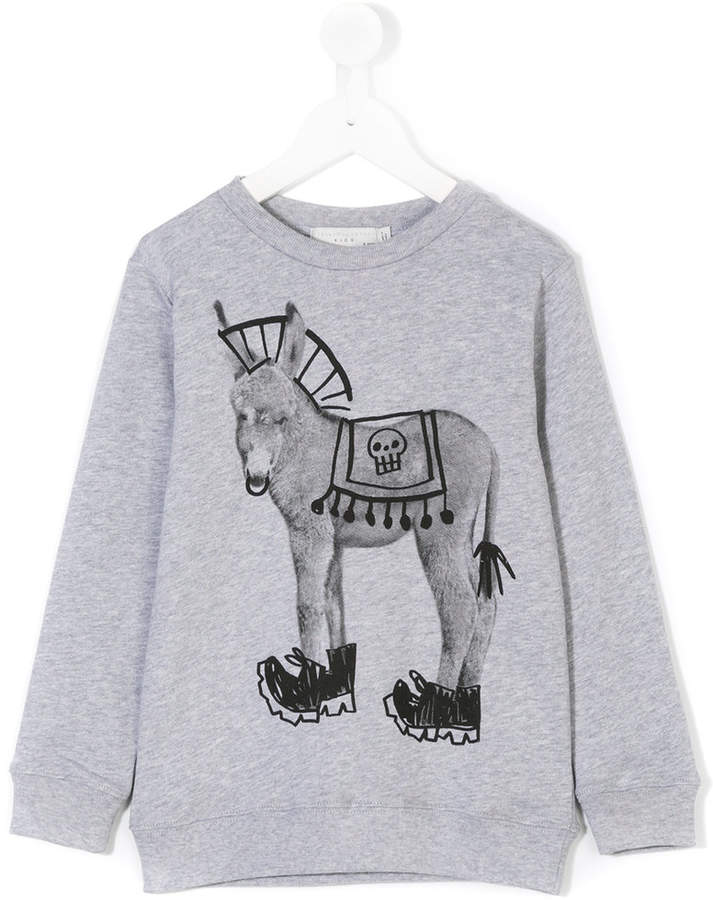 Biz punk donkey print sweatshirt