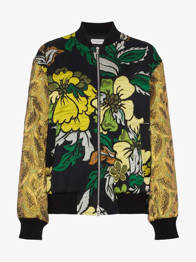Embroidered Tapestry Bomber Jacket