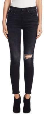 Buy High-Rise Ripped Knee Skinny Jeans!