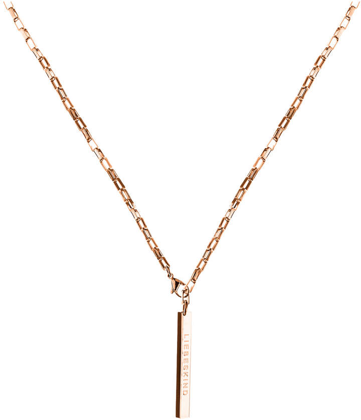 Link Chain aus Edelstahl, Pink, Größe 54