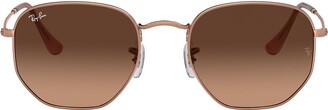 Ray-Ban RB3548N hexagonal sunglasses