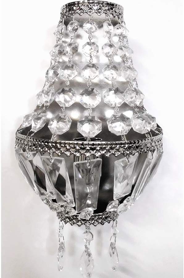 Hans Kögl EEK A+, Wandleuchte Cupola Nickel