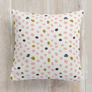 Painted Dots Square Pillow