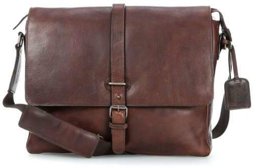 Roma 14'' Laptop Messenger pull-up Rindsleder braun