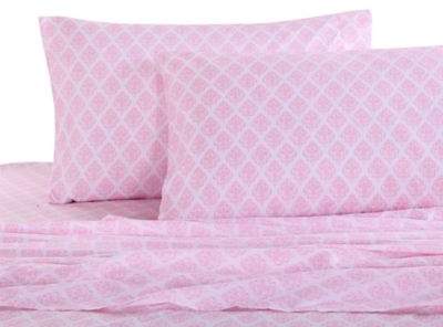 Levtex Home Margaux Damask Twin Sheet Set in Pink