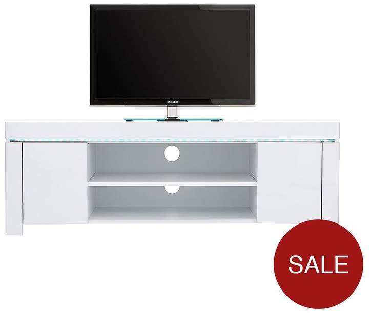 Atlantic Gloss Corner TV Unit With LED Light - Fits Up To 50 Inch TV