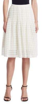 Lace Knee Length Bell Skirt