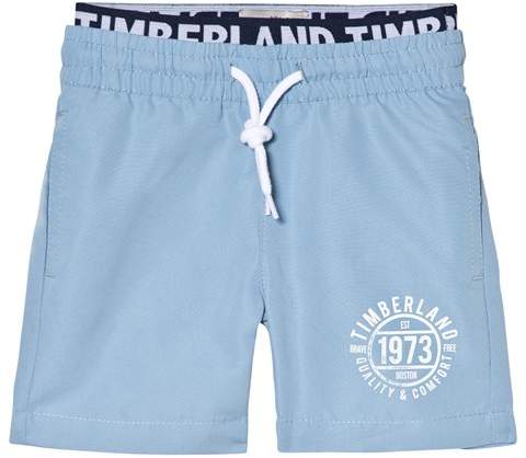 Blue Branded Logo Swim Shorts