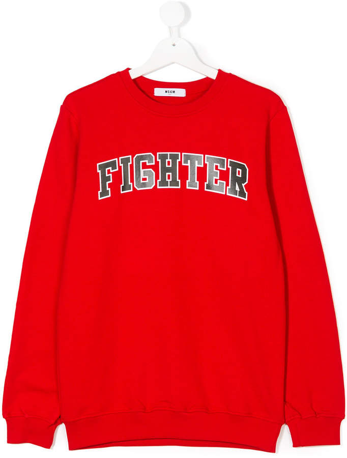 Sweatshirt mit Fighter-Print