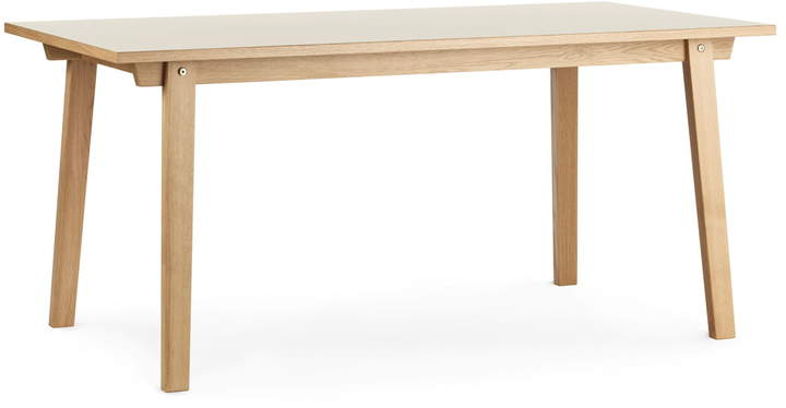 Normann Copenhagen - Slice Bar Stehtisch 200 x 90 x 103 cm, creme