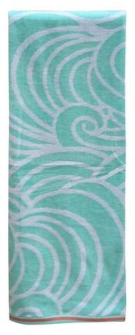 Waves XL Beach Towel Mint - Evergreen®