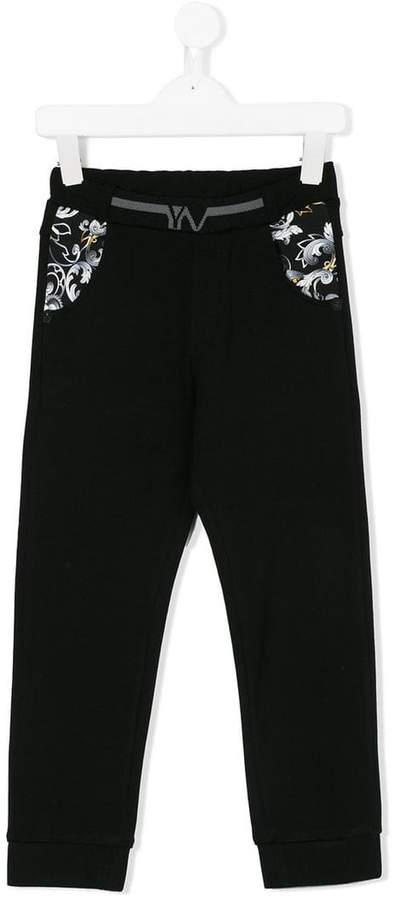 baroque pocket track trousers