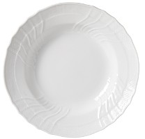 Vecchio White Rimmed Soup Plate