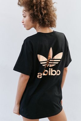 adidas Rose Gold Double Logo Tee - ShopStyle Tops