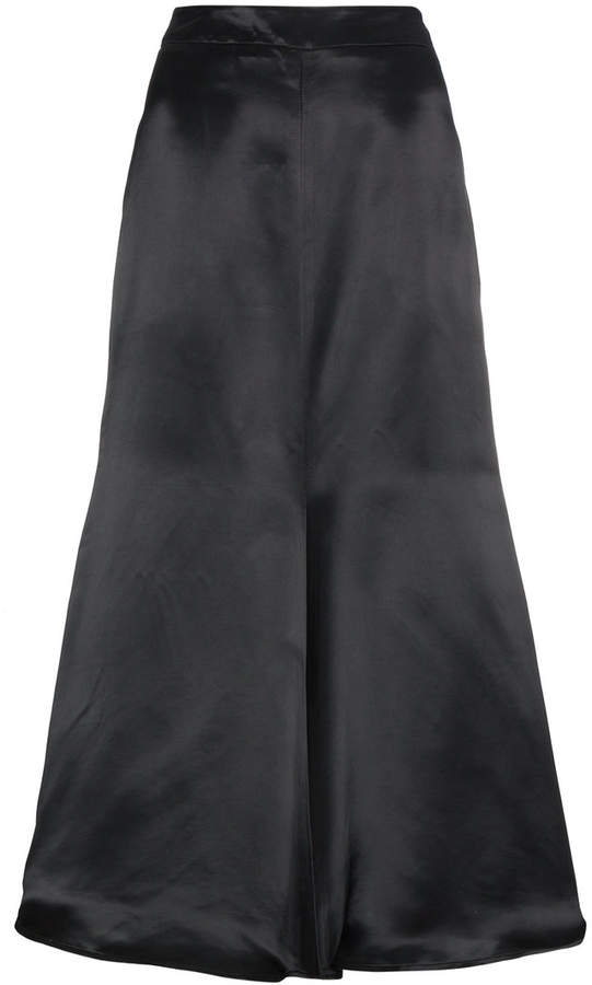 Beaufille Minos satin midi skirt