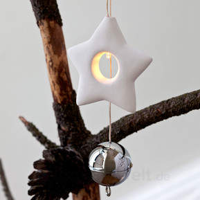 Kleiner Deko-Keramikstern LED Olina