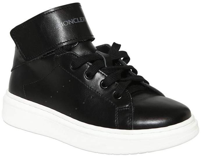 Nappa Leather High Top Sneakers