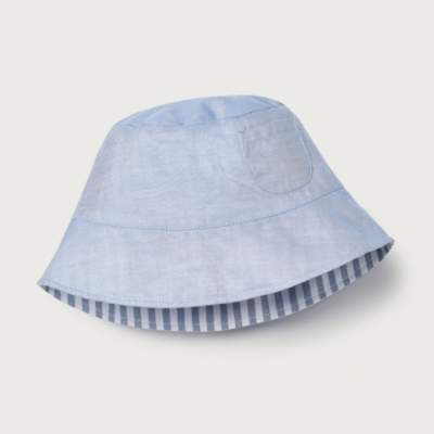 Stripe Hat with Pocket