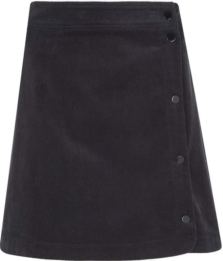 Corduroy Popper Skirt