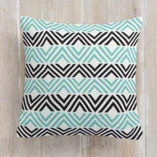 Geometric Stripes Self-Launch Square Pillows