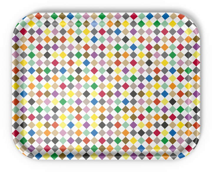 Classic Tray large, Diamonds multicolour