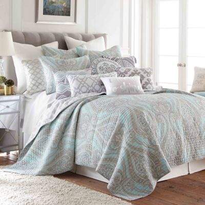 Levtex Home Sherie Reversible Twin Quilt Set in Blue/Red