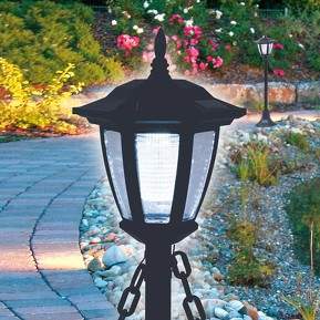 Viererset LED-Solarleuchte Malta