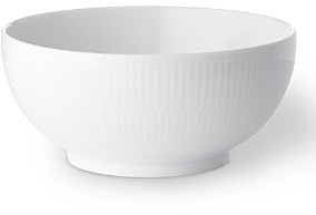 White Fluted Plain Serving Bowl, 5.25