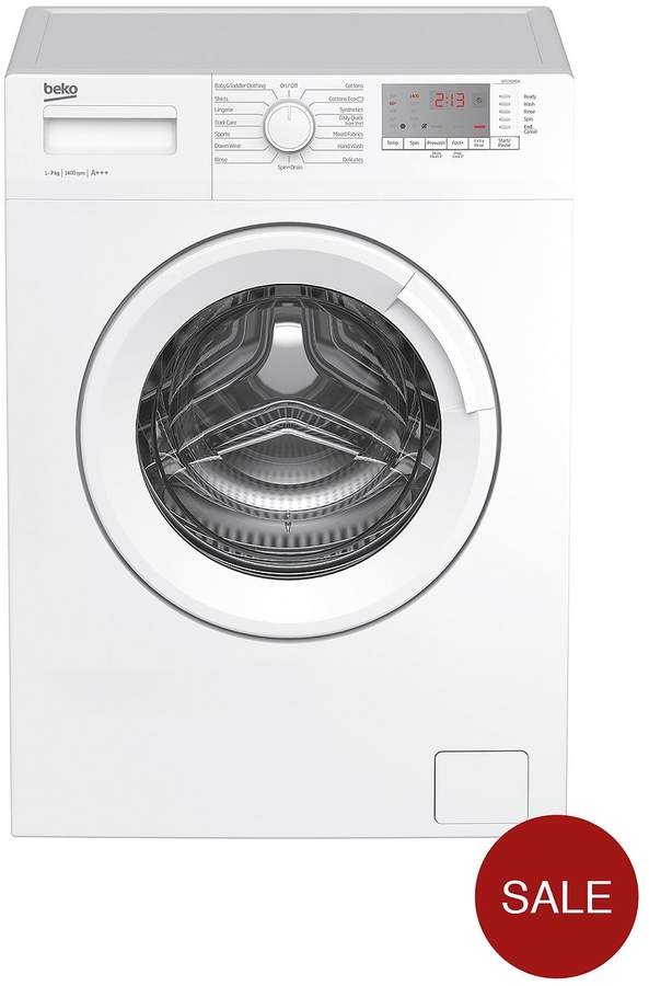 WTG741M1W 7kg Load, 1400 Spin Washing Machine - White