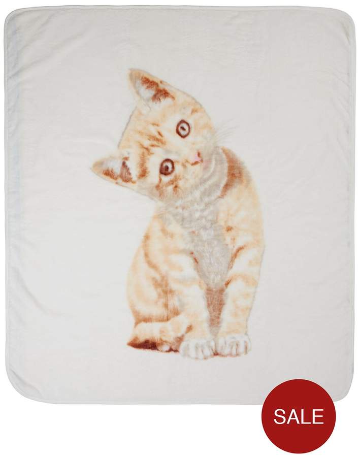 Catherine Lansfield Kitten Throw