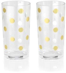 Two-Piece Polka Dot Highball Glasses