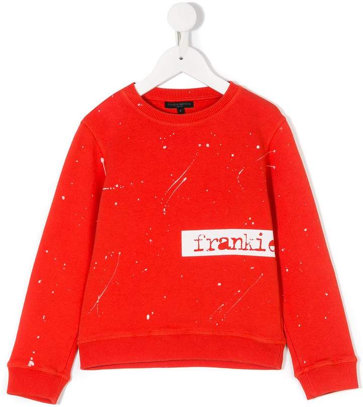 Frankie Morello Kids paint splatter sweatshirt